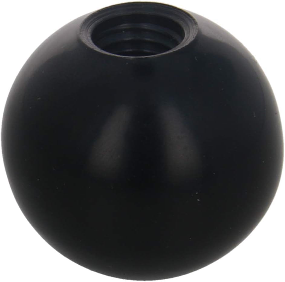 Aicosineg M10 40mm Ball Knobs Female Thread Pulls Handle for Cabinet Lathe Machine Drawer and Crafts Handle Gear Lever Shift Knob Black 30Pcs
