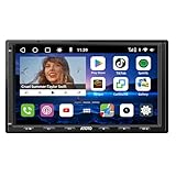 ATOTOLIFE S8 8-Core 4G+32G Android Double Din Car Stereo, 4G LTE, WiFi/BT/USB Tethering, 7inch QLED Touchscreen Wireless CarPlay Android Auto, AI Chat Car Radio,2 Bluetooth, SCVC, DSP/HDMI Out