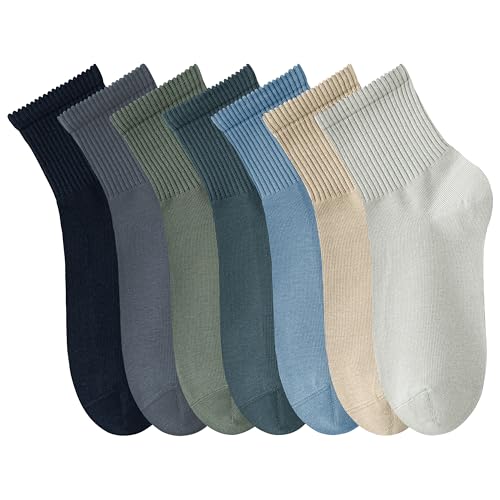 Image of Womens Athletic Cotton Quarter Crew Socks - Just Right Thickness, Soft & Breathable, Value 5 /7 Packs for Gym