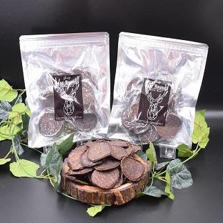 DearHounds こだわりの愛犬 愛猫用おやつ蝦夷鹿コインチップジャーキー100g×2個 合計200g
