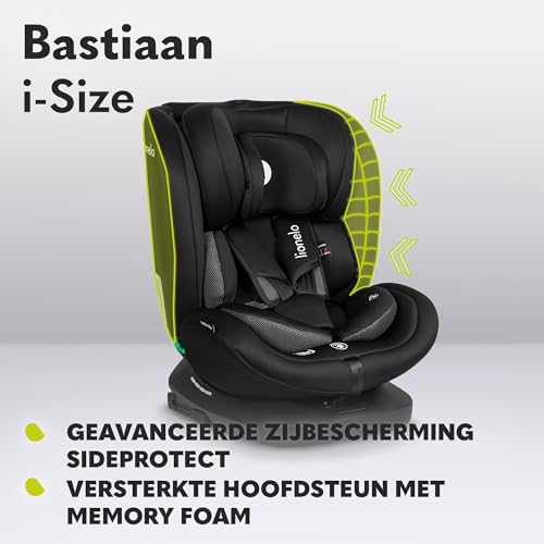 Lionelo Bastiaan i-Size 4in1 - Baby Autostoel 360° Draaibaar - voor kinderen van 0–12 jaar (40–150 cm) - ISOFIX - RWF optie - Zijbescherming - Getest en Veilig - Verstelbare hoofdsteun - Top Comfort - Afbeelding 5