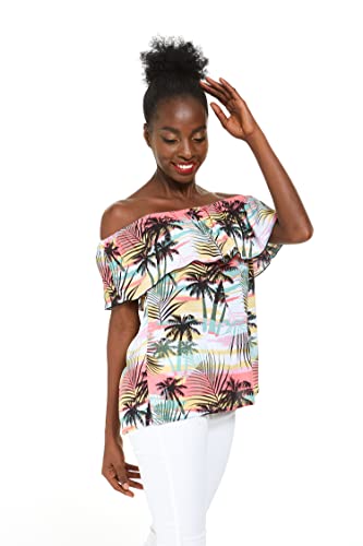 Image of Hawaii Hangover Family Matching Hawaiian Clothes, Neon Sunset Pink | Family Matching Hawaiian Clothes, Neon Sunset Pink, lightweight rayon, machine washable, tropical floral print, luaus