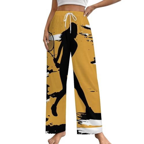 Bas de pyjama femme baseball pantalon de nuit fluide S pour soirées cocooning