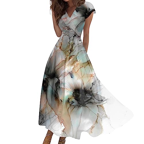 Robe femme chic et élégant col en V pour vos soirées d'été