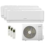 Green Electric Plus Climatiseur Trial Split 12000 + 12000 + 12000 BTU, Wi-Fi R32, Efficacité Énergétique A++/A+, 3 Unités Intérieures et 1 Unité Extérieure, avec Télécommande, Faible Consommation
