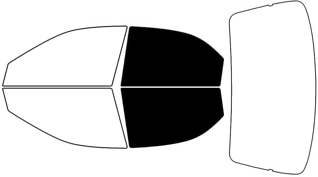 Rvinyl Window Tint Kit Compatible with Mazda Protege 1995-1998 - Back Precut Kit - 5%