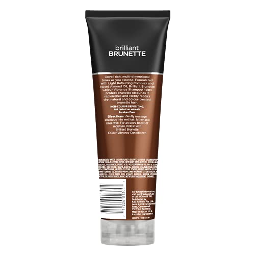 John Frieda Brilliant Brunette Multi-Tone Revealing Shampoo, Color Protecting Shampoo, Helps Unlock Vibrant Color, 8.45 Ounce #TOP1