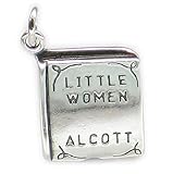 louisa may alcott books free download Fitting = Sprung-Ring kleine Damen Buch von Louisa May Alcott Sterlingsilber Charm .925 x 1 dkc47495