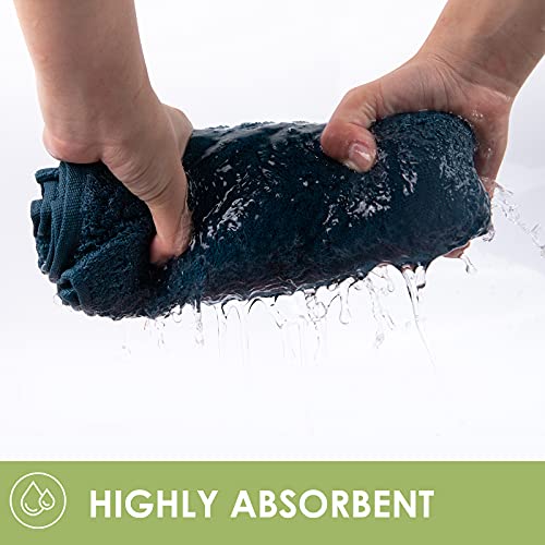 Canfoison Bamboo Bath Towel For Body, 1 Pack Peacock Blue Single Large Bath Towel For Adult Kids Baby Luxury Super Soft Highly Absorbent Bathroom Towels 30" X 54" #TOP3