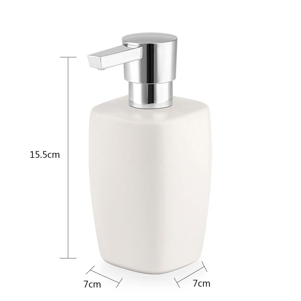 Seifenspender Küche Seifenspender Keramik Lotion Pumpflasche Badezimmer Arbeitsplatte Shampoo Feuchtigkeit Abfüllung ätherisches Öl Spender Spender De Jabón Para Baño (Schwarz)