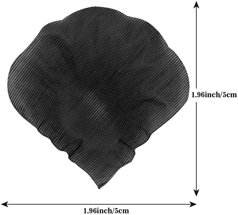 1200 Pieces Rose Petals, Artificial Rose Flowers Petals for Romantic Scenes Wedding, Anniversary, Birthday Party, Valentine's Day, Confession Decoration(Black)