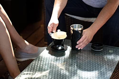 Melitta Single Cup Pour-Over Coffee Brewer With Travel Mug, Black (Pack Of 2) #TOP7