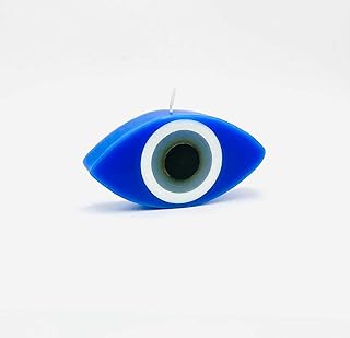 Vrinda® Evil Eye Candle - 4" Oval Candle – to Ward Off Negative Energy and Protect – Promotes Peace and posiivity, Magic Spells and safeguarding The Space