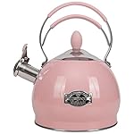 Whistling Tea Kettle Stainless Steel Teapot, Teakettle for Stovetop Induction Stove Top, Fast Boiling Heat Water Tea Pot 2.6 Quart