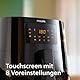 Philips Essential Airfryer XL - 6.2L, Fritteuse ohne Öl, Rapid Air Heißlufttechnologie, Touchscreen, NutriU App mit Rezepten, 2000 W, ‎15 x 15 x 14 cm, Schwarz (HD9270/90)