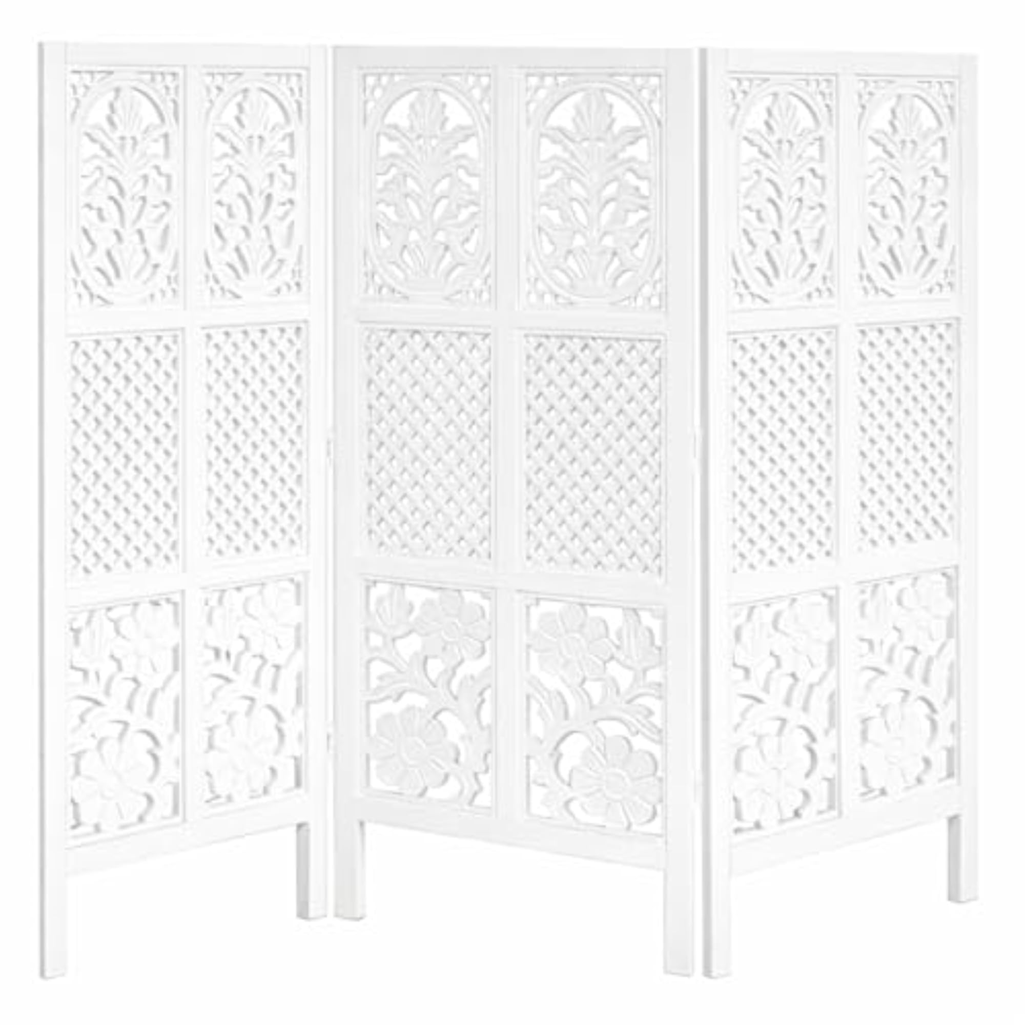 Wooden Room Divider Partition, 4FT Folding Privacy Screen