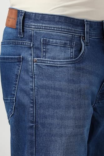 Image of Peter England Men's Boot Cut Jeans | Comfortable Fit