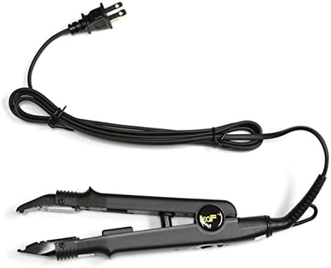 Salon A Tip American Plug Fusion Connector Kits Hair Extension Iron Wand Melting Tool-Black