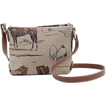 Signare Tapestry Crossbody Bag Shoulder Purse for Women In Horse Design XB02-HOR