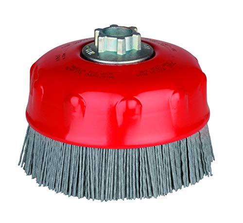 Taza Nylon Abrasivo Grano 120 Diam. 110 Rosca M14