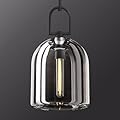 Crystal Black Pendant Light Fixtures, Modern 8inch Pendant Lights Kitchen Island, Island Lights for Kitchen,Crystal and Black Pendant Light, Indoor Pendant Lighting,E12 Bulb Included
