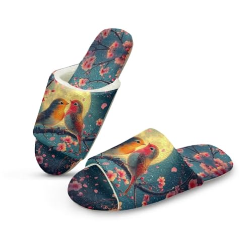 Open Toe Fuzzy Slides for Men Sandal Slippers for Women Winter Comfortable Sandals for Bedroom Indoor2