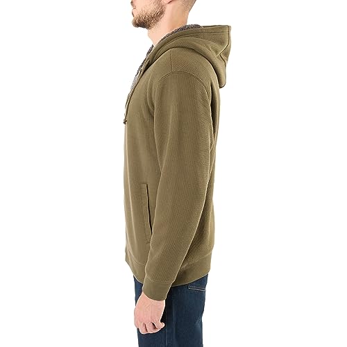 Image of Smith's Workwear Mens Big Men's Sherpa-bonded Thermal Knit Hooded Jacket