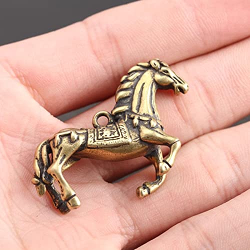 Statue cheval laiton miniature figurine animale rétro vintage