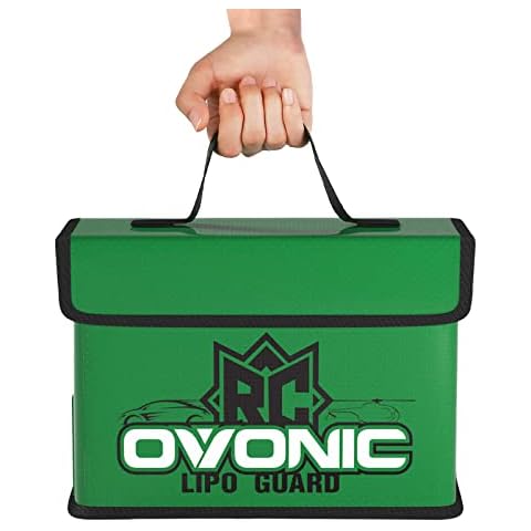 OVONIC Lipo Safe Bag Fireproof Explosionproof Bag, Large Capacity for Lipo Battery Charge & Storage Cover