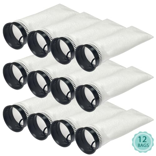 Image of 12 Pack 2.75 Inch 225 Micron Filter Sock Fits Waterbox, Eshopps, Fiji Cube Aquarium Models, and All 2.75 inch Filter Sock Holders