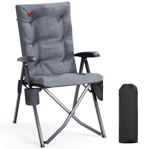 EVER ADVANCED Krzesło kempingowe, składane, regulowane plecy, w 4 pozycjach, ...