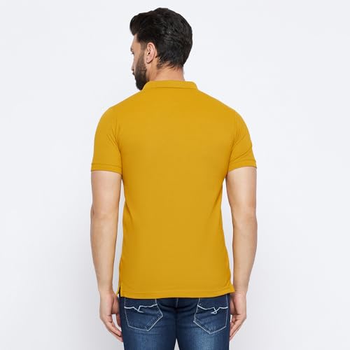 Image of NEVA Men's Regular Fit Half Sleeve Polo Neck T-Shirt with Chest Pocket