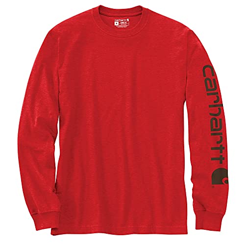 Image of Carhartt Men's Dearborn Loose LS Logo T-Shirt