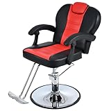 Makaseiya Hair Salon Chair, Styling Reclining Barber Chair,Seat Height 40-46', Heavy Duty Hydraulic Pump,Adjustable Barber Chair Beauty Shampoo Barbering Chair for Hair Stylist Spa