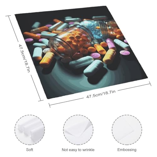 Servilletas de tela cuadradas blancas 18.7 x 18.7 pulgadas pack 2 miniatura 2