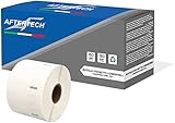 Aftertech 1x 11354 AMOVIBLE 57x32mm Rouleau d'étiquettes adhésives compatibles (1000 étiquettes / rouleau = 1000 au total) pour imprimantes d'étiquetage Dymo LabelWriter 1x11354R