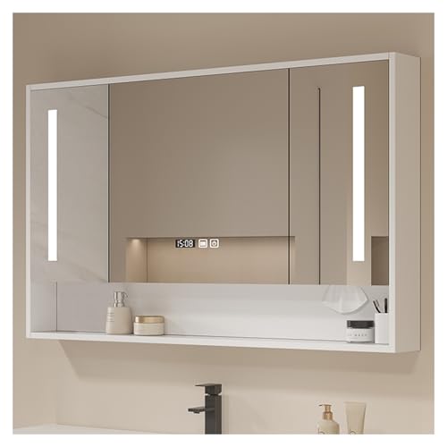 Armarios de Pared de baño,Armario con Espejo para baño,Armarios con Espejo de baño con Luces,Armario de Pared de baño Botiquín de Medicina,Armario de baño montado en la Pared con Espejo,Espe