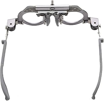 Moonetto Adjustable Optical Trial Lens Frame PD 54-70mm Pure Titanium Optic Trial Eye Optometry Test Optician with Changeable Cylinder Axis