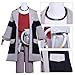 nfzwycmdxz Enjin Cosplay Gachiakuta Costume Adult Men Robe Shirt Uniform Outfit Full Set Halloween Party (Gray(Wig), XXXL)