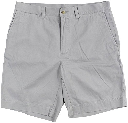Polo Ralph Lauren Mens Chino Flat Front Shorts (Soft Grey, 42)