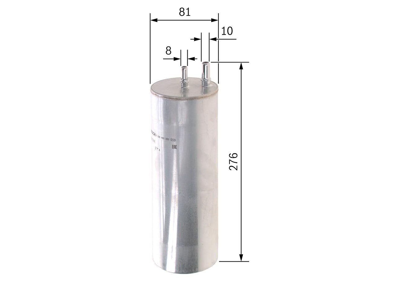 Bosch N2220 Filtro Diesel para Coche - Separa Partículas y Agua del Combustible, Protege el Sistema de Inyección