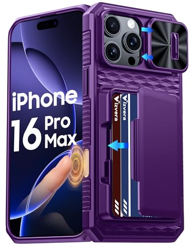 Coque portefeuille iPhone 16 Pro Max anti-piratage RFID pour éviter le vol de données