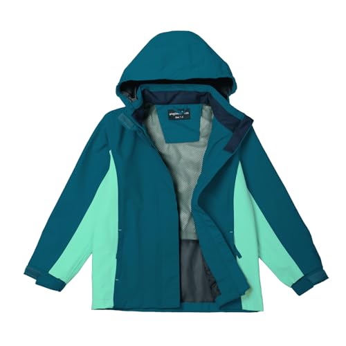 Image of Girls Boys Rain Jackets, Lightweight Waterproof Kids Rain Coats with Hood Windbreakers for Kids