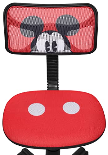 Image of Disney Mickey Mouse Adjustable Swivel Mesh Rolling Desk Chair, for Kids, Teens and Adults