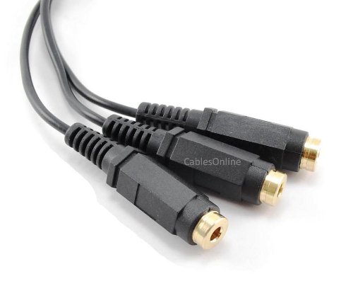 Cable divisor de audio 3.5mm TRRS 9 pulgadas miniatura 2