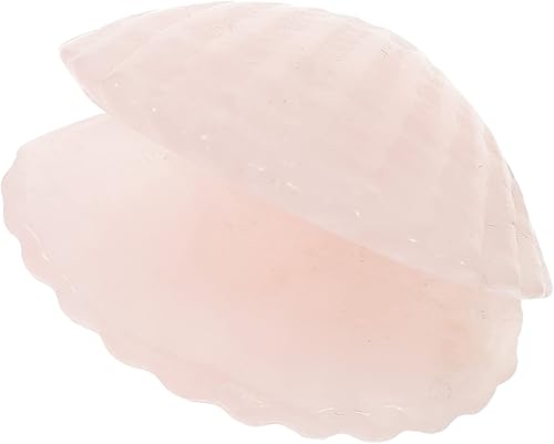 Miniatura 6 de NOLITOY 2 piezas de concha de piedra de cristal, conchas naturales, decoración del hogar, conchas de coco, decoración de concha de almeja, concha de