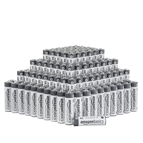 Amazon Basics AA Industrial Alkaline Batteries, 200 Count (Pack of 1)