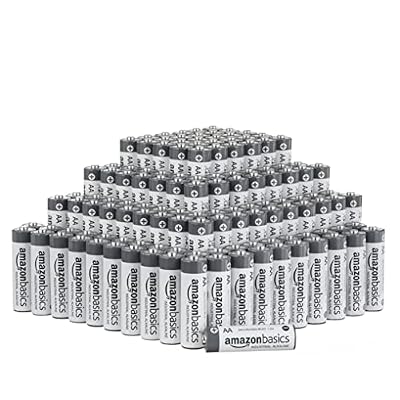 Amazon Basics AA Industrial Alkaline Batteries, 200 Count (Pack of 1)