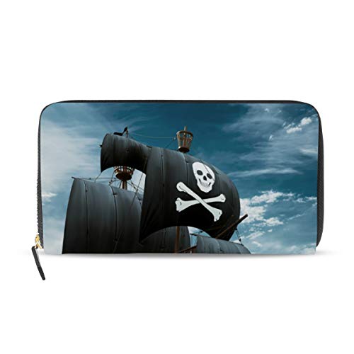 Portefeuille long en cuir pirate 3D : le cadeau idéal et original pour femme avec porte-cartes