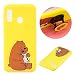 Produktbild Mlorras Hülle für Samsung Galaxy A20e, Gemalt Handyhülle Tasche Ständer Case mit Faltbar Standfunktion, TPU Silikon Schutzhülle Anti-Scratch Bumper Anti-Kratzer Smartphone Cover,Cartoon Braunbär